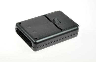 Enclosure; handheld; for instruments; G909B; ABS; 105mm; 75mm; 26,4mm; black; with battery compartment; RoHS; Gainta; 1 front panel