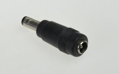 Złącze; 2,5mm; zasilające DC; 5,5mm; Adapter DC - wtyk 2,5mm / gniazdo 2,1mm; proste; plastik; RoHS