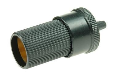 Socket; car lighter; GZS-K; straight; for cable; solder; plastic
