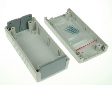 Enclosure; for instruments; G438; ABS; 120mm; 60mm; 40mm; IP54; light gray; dark gray ABS ends; Gainta; RoHS