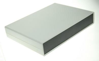 Enclosure; desktop; for instruments; G747; ABS; 225mm; 165mm; 40mm; light gray; black ABS ends; Gainta; RoHS