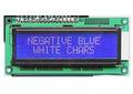 Wyświetlacz; LCD; alfanumeryczny; WH1602B2-TMI-CT; 16x2; biały; Kolor tła: niebieski; podświetlenie LED; 66mm; 16mm; Winstar; RoHS