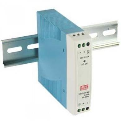 Power Supply; DIN Rail; MDR-10-5; 5V DC; 2A; 10W; LED indicator; Mean Well