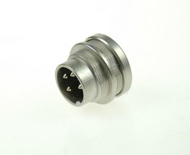 Plug; C091; 31W004 1002; 4 ways; straight; solder; 0,5÷1,5mm2; for panel; screwed; IP67; 5A; 300V; Amphenol; RoHS
