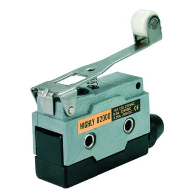 Limit switch; D2000; lever with roller; 64,5mm; 1NO+1NC common pin; snap action; screw; 10A; 250V; IP40; Highly; RoHS