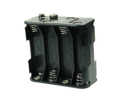 Koszyk baterii; G803; 8xR6(AA); zatrzask; pojemnik; czarny; RoHS; R6 AA