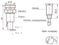 Fuse socket; GBA-z B-5; diam.5x20mm; panel mounted; 10A; 250V AC; Spel; RoHS