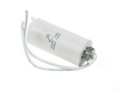 Capacitor; motor; 3uF; 450V; fi 26x55mm; with cable; screw with a nut; S-cap; RoHS