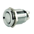 Switch; push button; PS28H; OFF-(ON); 1 way; no backlight; momentary; panel mounting; 2A; 250V AC; 19mm; IP40; RoHS