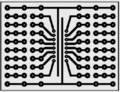 Circuit board; multipurpose; UM-3; 108; 52x72; 5,08mm; drilled; 1pcs.; green