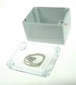 Enclosure; multipurpose; G221C; polycarbonate; 115mm; 90mm; 80mm; IP65; light gray; transparent lid; Gainta; RoHS