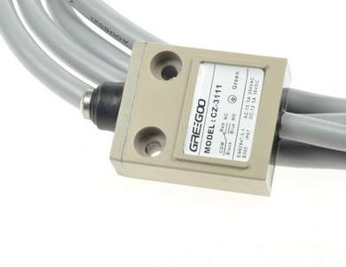 Limit switch; CZ3111; pin plunger; 24,9mm; 1NO+1NC common pin; with 3m cable; 3A; 250V; IP67; Greegoo; RoHS