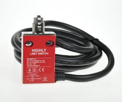 Przełącznik krańcowy bezpieczeństwa; EFM-L-3-321; trzpień z rolką; 24mm; 1NO+1NC; z przewodem 2m; 10A; 300V; IP67; Highly; RoHS