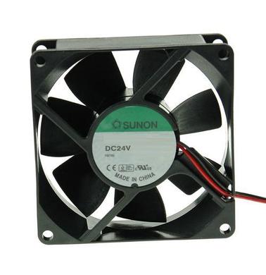 Fan; EE80252B1-000U-A99; 80x80x25mm; ball bearing; 24V; DC; 1,8W; 69,7m3/h; 33dB; 73mA; 3200RPM; 2 wires; Sunon; RoHS; 10÷27,6V; 300mm