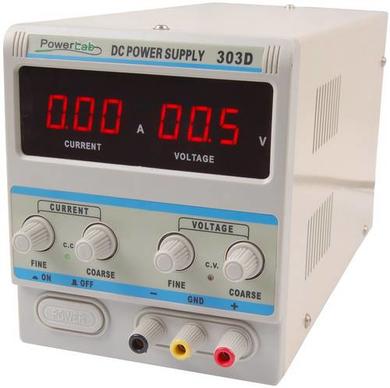 Power Supply; laboratory; 305D; 0÷30V DC; 5A; adjustable; 1 channel; PowerLab
