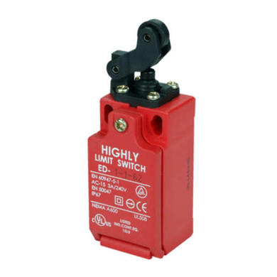 Safety limit switch; ED-1-1-62; lever with roller; pin plunger; 20mm; 1NO+1NC; screw; PG13,5; 5A; 240V; IP67; Highly; RoHS