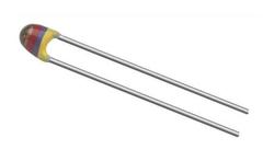 NTC thermistor; measurement; NTCLE100E3272JB0; 2,7kohm; 5%; 3977K; through-hole (THT); 3x3,3x6mm; 2,54mm; -40...+125°C; Vishay; RoHS