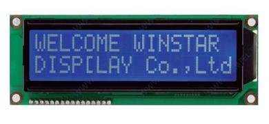 Display; LCD; alphanumeric; WH1602L-TMI-CT; 16x2; white; Background colour: blue; LED backlight; 99mm; 24mm; Winstar; RoHS