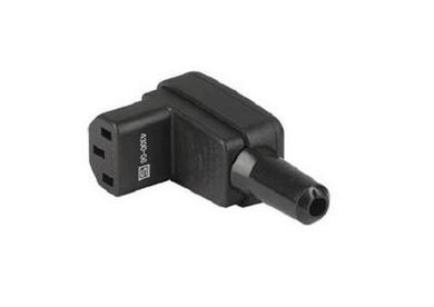 Socket; AC power; IEC C13 IBM; 4300.0609; angled 90°; for cable; 10A; 250V; screw; Schurter; RoHS