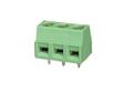 Terminal block; DG127-5.0-03P; AK127; 3 ways; R=5,00mm; 10mm; 12A; 300V; through hole; straight; lift type; square hole; cross screw; screw; horizontal; 1,5mm2; green; Degson; RoHS