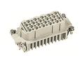 Socket; Han D; 09210403101; 40 ways; 16B; polycarbonate; straight; crimped; 10A; 250V; grey; IP65; Harting; RoHS