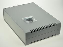 Enclosure; for instruments; desktop; G729V; ABS; 260mm; 180mm; 65mm; dark gray; light gray ABS ends; venting holes; Gainta; RoHS