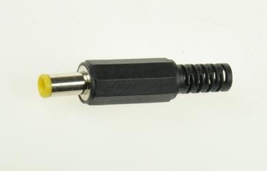 Plug; 1,0mm; with center pin; DC power; 5,0mm; WDC10-50; straight; for cable; solder; plastic; RoHS