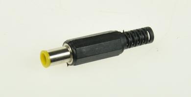 Plug; 1,2mm; with center pin; DC power; 6,0mm; WDC12-60; straight; for cable; solder; plastic; RoHS