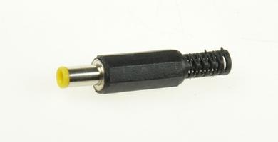 Plug; 1,1mm; with center pin; DC power; 5,0mm; WDC11-50; straight; for cable; solder; plastic; RoHS