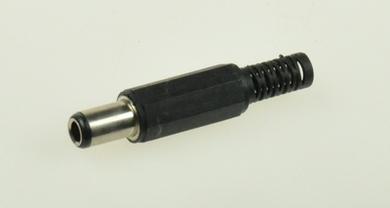 Plug; DC power; WDC35-63; 3,5mm; 6,3mm; 9,5mm; straight; for cable; solder; plastic; RoHS