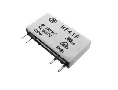 Relay; electromagnetic miniature; HF41F-012-HS; 12V; DC; SPST NO; 6A; 250V AC; 6A; 30V DC; PCB trough hole; for socket; Hongfa; RoHS