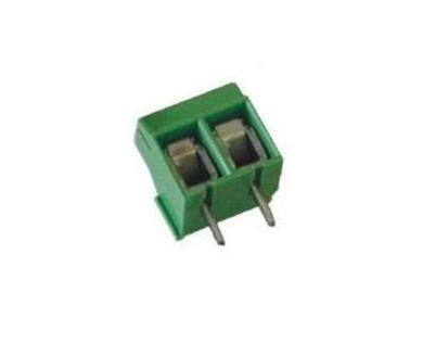 Terminal block; MBES152-5,08-V; MBES152; 2 ways; R=5,08mm; 10,2mm; 17,5A; 250V; through hole; straight; square hole; slot screw; screw; horizontal; 1,5mm2; green; Euroclamp; RoHS