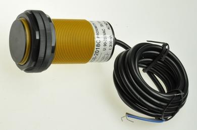 Sensor; inductive; LM38-2018C; SCR; NO/NC; 18mm; 90÷250V; AC; 300mA; cylindrical plastic; fi 38mm; 60mm; not flush type; with 2m cable; Greegoo; RoHS