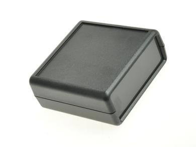 Enclosure; for instruments; handheld; G512B-2$; ABS; 66,5mm; 66,5mm; 28mm; black; RoHS; Gainta; 2 front panels $=22,9mm