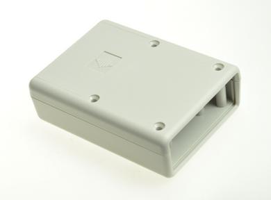 Enclosure; for instruments; handheld; G519G(BC)-1$; ABS; 92mm; 66,5mm; 28mm; light gray; with battery compartment; RoHS; Gainta; 1 front panel $=22,9mm
