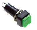 Switch; push button; PBS12AG; ON-OFF; green; no backlight; solder; 2 positions; 1A; 250V AC; 12mm; 31mm