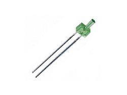 Dioda LED; L-13GD; 2mm; zielony; Światłość: 10mcd; 70°; dyfuzyjna; zielona; 2,2V; 25mA; 568nm; płaskie czoło; przewlekany (THT); Kingbright; RoHS