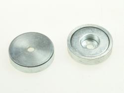 Magnes stały; uchwyt; N38; 20mm; 4,5mm; niklowany; neodymowy; otwór 3,1/8mm