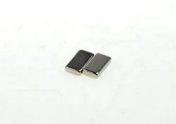 Magnet; cuboid; N38; 10mm; 5mm; 2mm; nickel plated; Neodymium