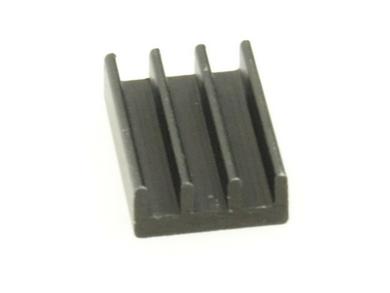 Heatsink; DY-CO/2; without holes; blackened; 20mm; ribbed; 12,5mm; 5mm