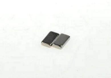 Magnet; cuboid; N38; 10mm; 5mm; 2mm; nickel plated; Neodymium