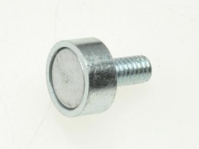 Magnet; hanger; N38; 10mm; 4,5mm; 12,5mm; Neodymium; nickel plated; screw M4x8mm