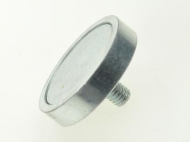 Magnes stały; uchwyt; N38; 32mm; 7mm; 17mm; niklowany; neodymowy; śruba M6x10mm