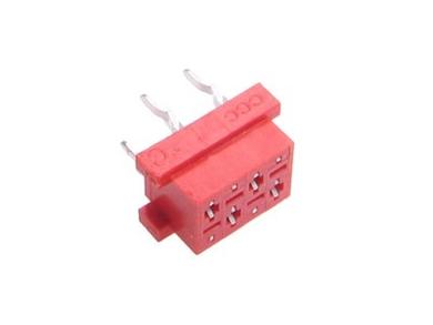 Socket; Micro-Match; MMG-04; 4 ways; 2x2; straight; 1,27mm; tinned; through hole; 1A; 100V; Connfly; RoHS