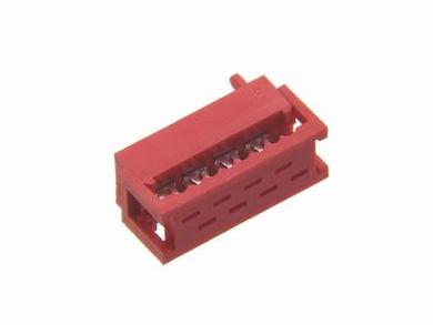 Plug; Micro-Match; DS1015-01-08R6; 8 ways; 2x4; straight; 1,27mm; tinned; for flat cable; crimped; 1A; 100V; Connfly; RoHS