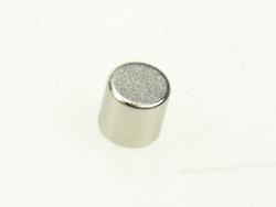 Magnet; cylindrical; N38; 4mm; 4mm; nickel plated; Neodymium