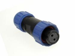 Socket; SP1310/S2I-N; 2 ways; solder; 2,0mm2; 4-6,5mm; SP13; for cable; IP68; 13A; 250V; Weipu; RoHS