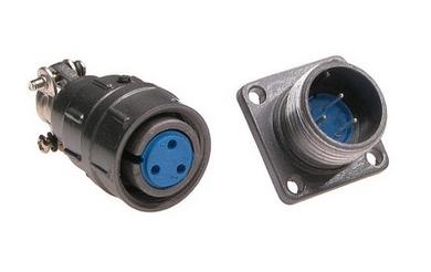 Connector; C06/3p; 3 ways; solder; 0,5mm2; 8mm; cable socket & panel mounted plug; grey; blue; 5A; Connfly; RoHS