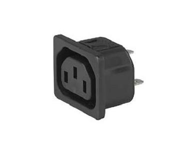 Socket; AC power; IEC C13 IBM; 6600.4330; straight; for panel; snap; 10A; 250V; 6,3x0,8mm connector; Schurter; RoHS