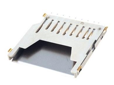 Connector; card holder; MMC; SD; 104C-TAA0-R; 9 ways; surface mount; horizontal; gold plated; 1A; Attend; RoHS